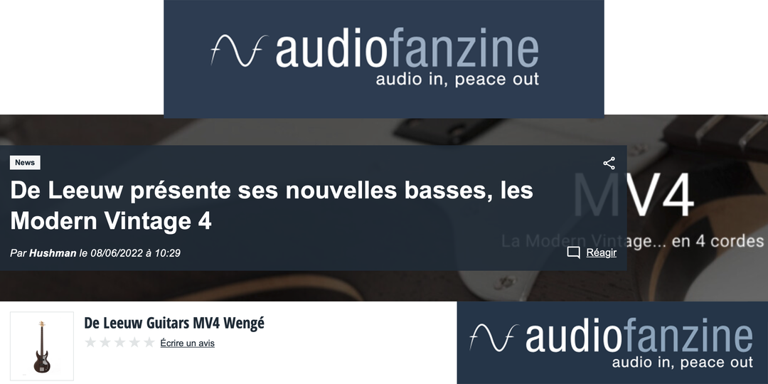 Nous basses MV4 annoncées dans AudioFanzine