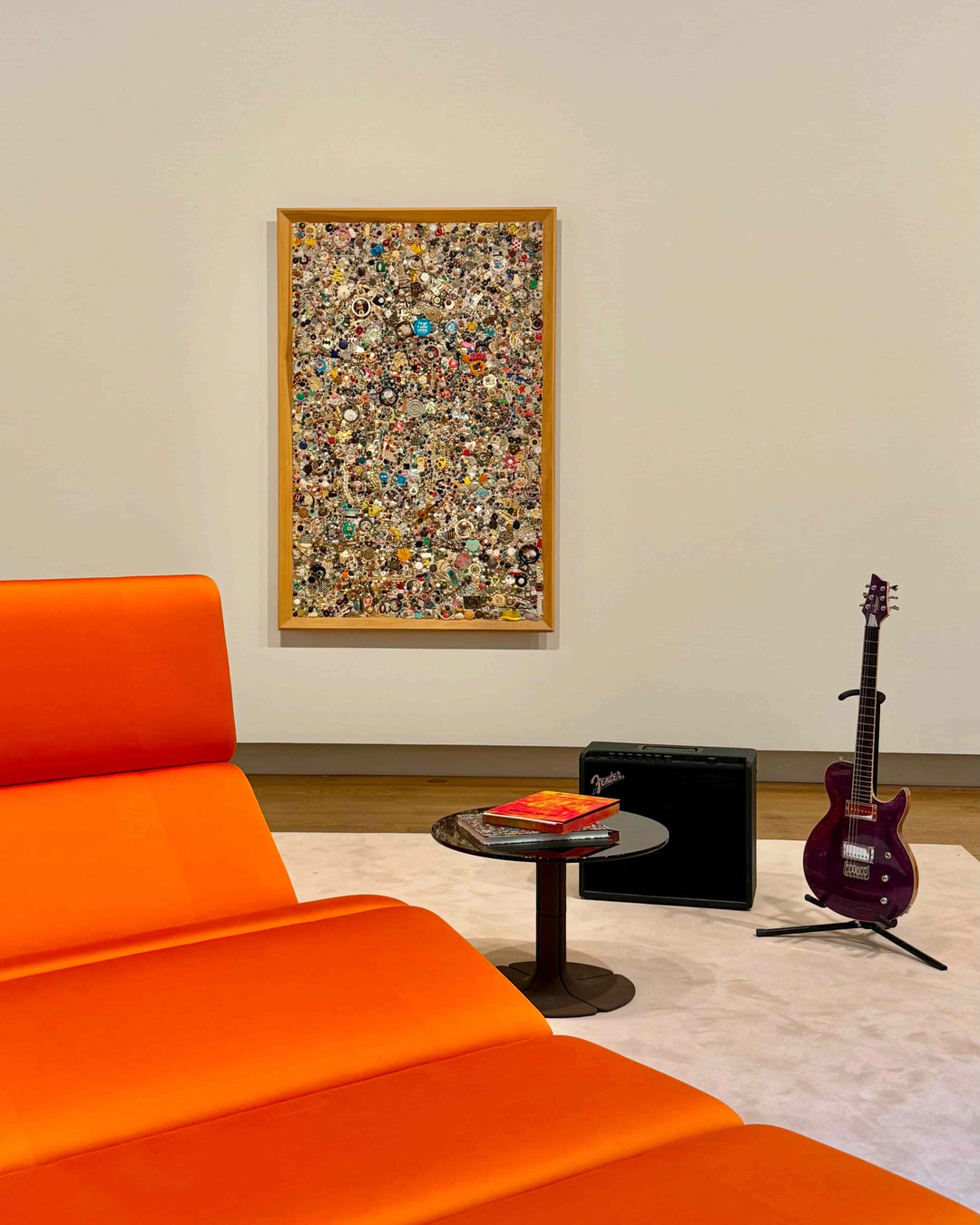 A De Leeuw Guitars Nina selected for the Studio of the Paulin Paulin Paulin exhibition at Hauser and Wirth Monaco 