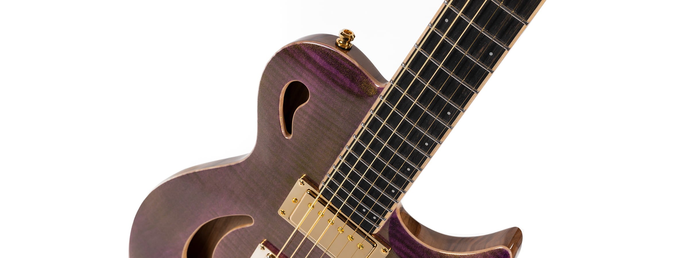 GUITARE SERIE AIR - NINA AIR - LAVENDER SUNRISE -  DE LEEUW GUITARS