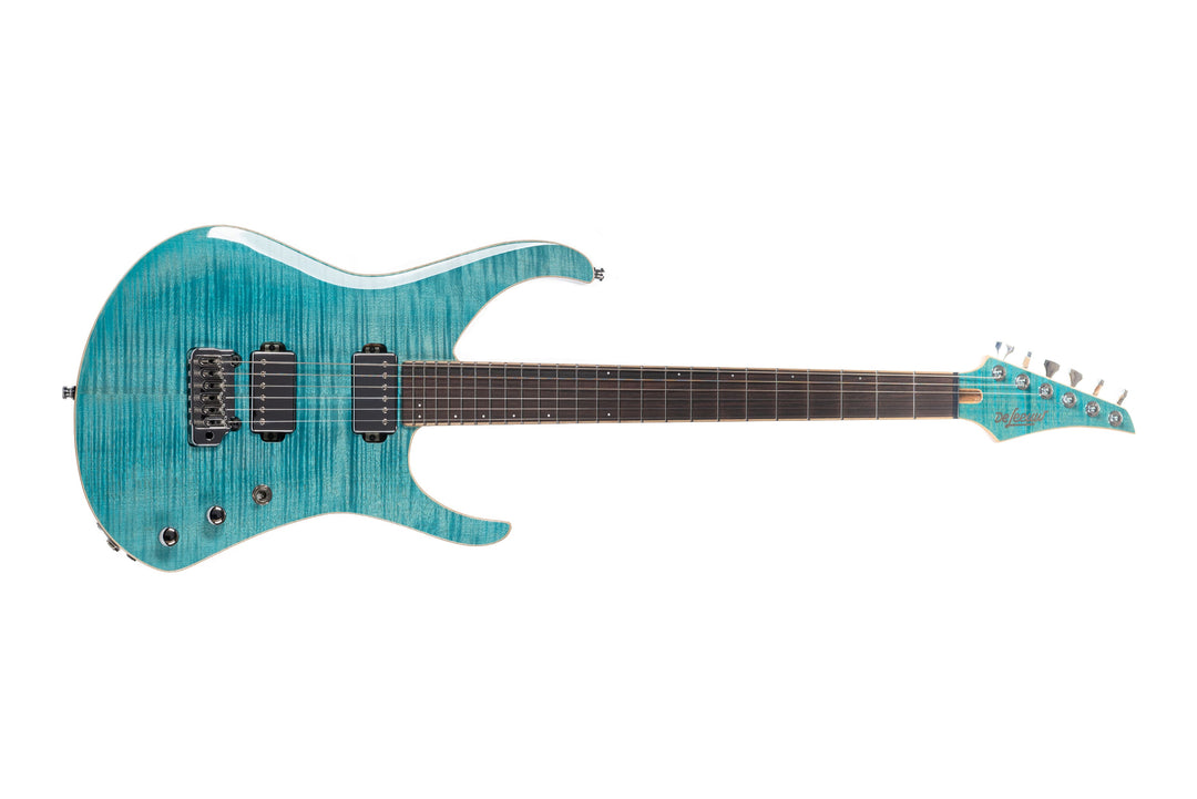 GUITARE MS6 RIVIERE POOL BLUE DE LEEUW GUITARS