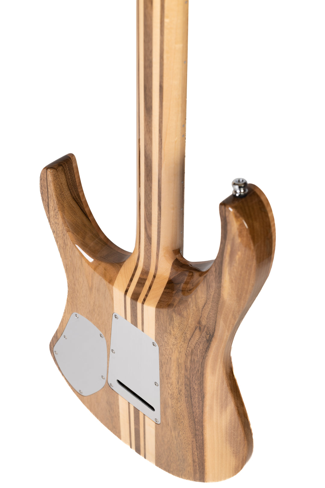 MS6_Guitar_Tremolo_Dark_Chocolate_Back_Close_Up_Side_2_De_Leeuw_Guitars_Paris_Made_in_France_Luthier_Guitar_Maker_France_Neck_Through_Manche_Traversant