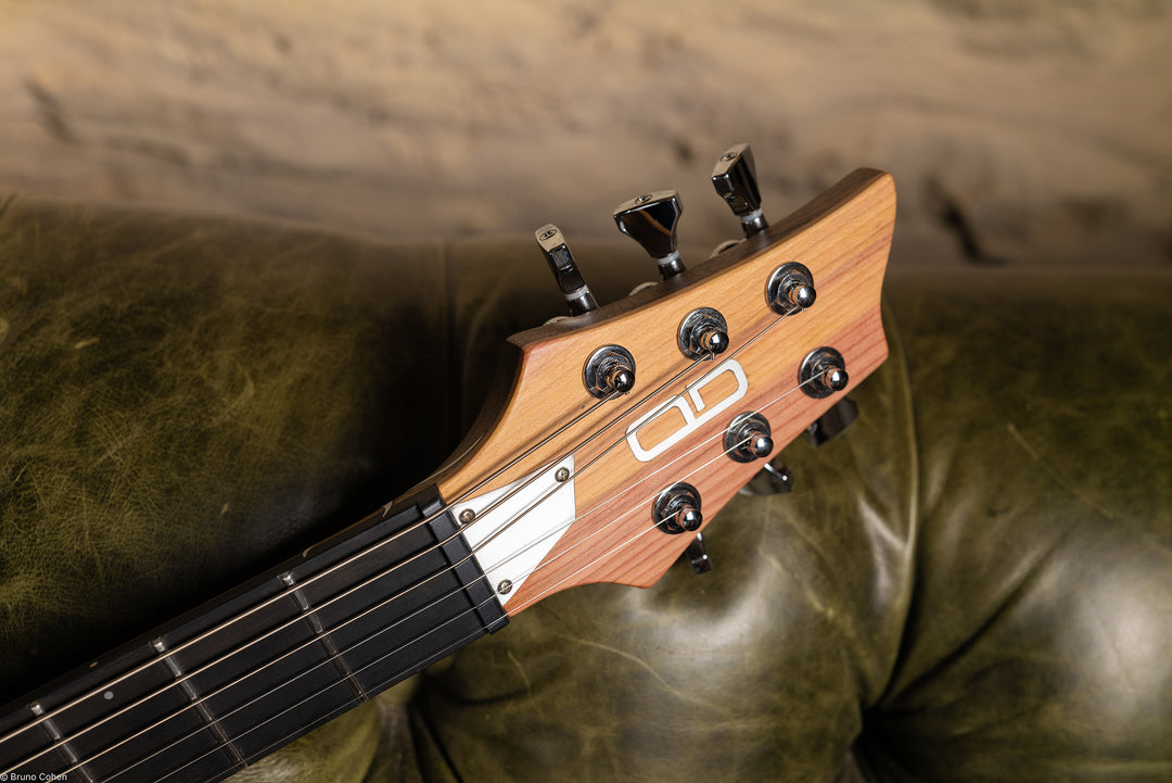 TC_AIR_Fire_01_Front_head_side_close_up_De_Leeuw_Guitars_Paris_Made_in_France_Luthier_Guitar_Maker_France_Neck_Through_Manche_Traversant